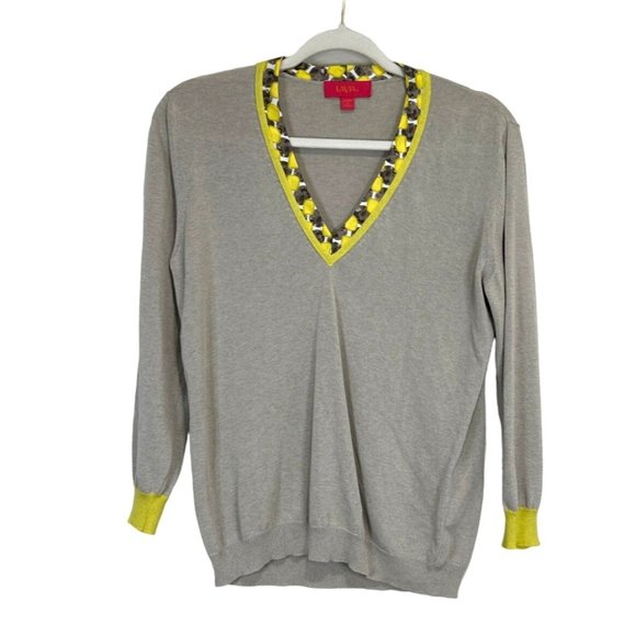 LAVIA Tops - LAVIA Women's Top Sweater Italy Long Sleeve Tan Yellow Size M